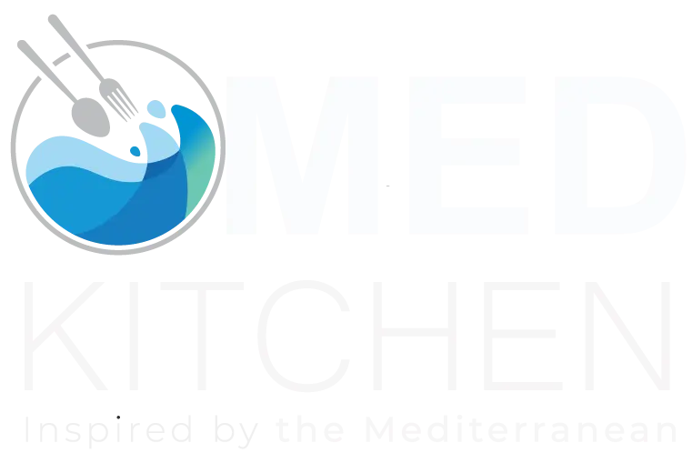 Med Kitchen logo, inspired by the Mediterranean.