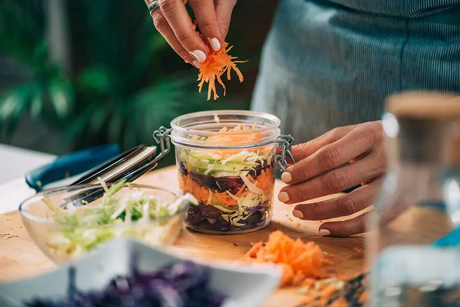 Fermenting in a jar