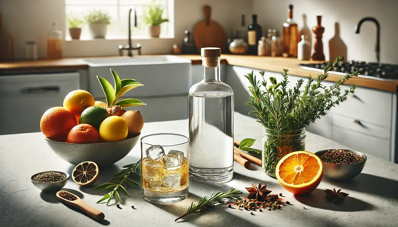 Botanical Gin in the making