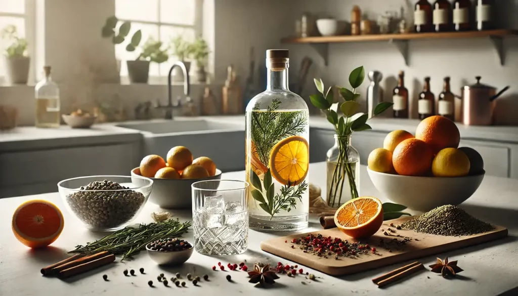 Botanical Gin in the making